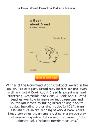 Download⚡ A Book about Bread: A Baker’s Manual