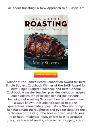 ❤️get (⚡️pdf⚡️) download All About Roasting: A New Approach to a Classic Ar
