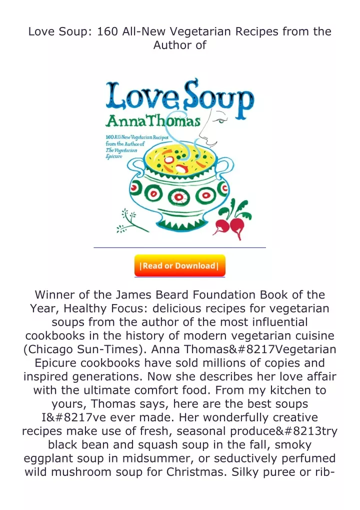 love soup 160 all new vegetarian recipes from