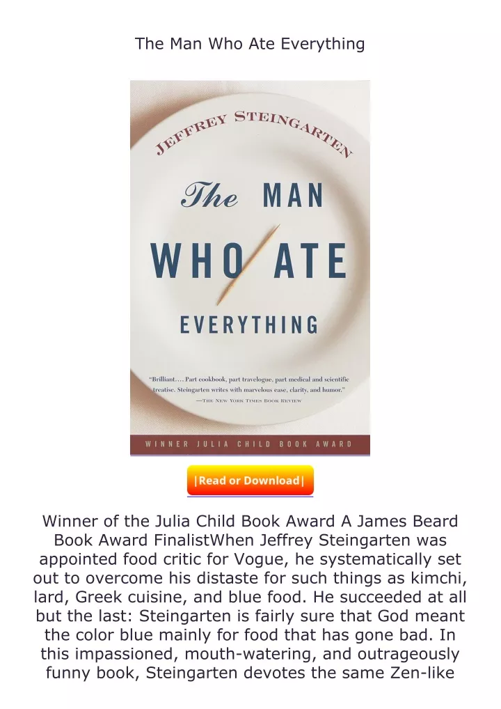 the man who ate everything