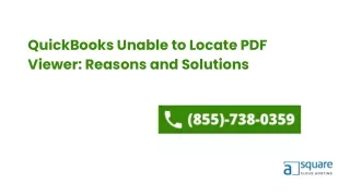 QuickBooks Unable to Locate PDF Viewer Reasons and Solutions