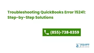 Troubleshooting QuickBooks Error 15241 Step-by-Step Solutions