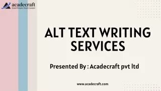 Alt Text Writing Services Provider - Acadecraft