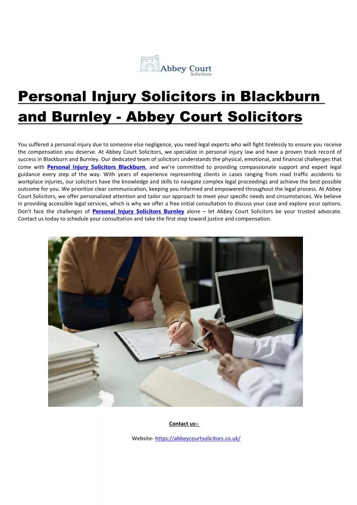 personal injury solicitors in blackburn