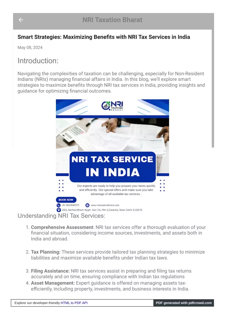 nri taxation bharat