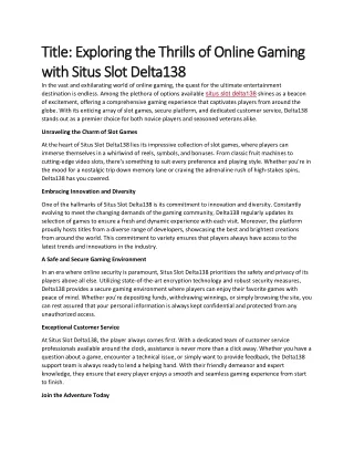 situs slot delta138