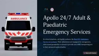 ICU Ambulance Service in Lucknow | Apollo ICU ER
