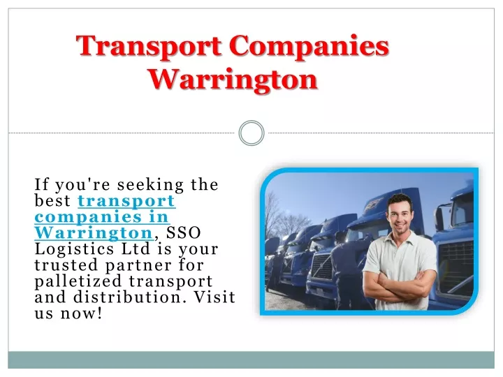 transport companies warrington