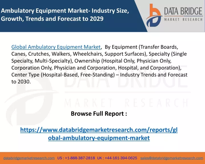 ambulatory equipment market industry size growth