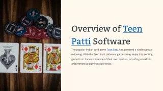 Unveiling the World of Teen Patti Game Development: Trends, Technologies,