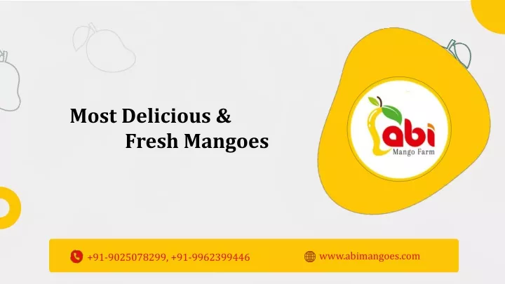 most delicious fresh mangoes