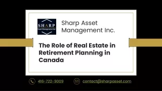 The Role of Real Estate in Retirement Planning in Canada