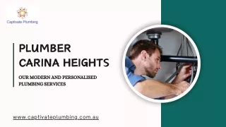 Reliable Local Plumber Carina Heights for Expert Service