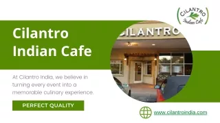 Samosa Chats Menu in Cilantro Indian Cafe