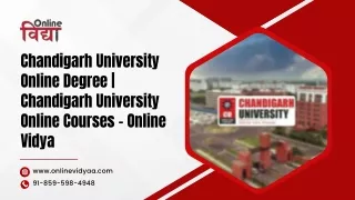 Chandigarh University Online Degree - Chandigarh University Online Courses – Online Vidya