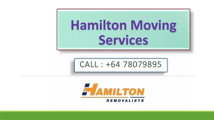 hamilton moving services