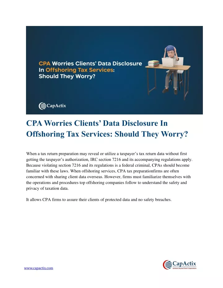 cpa worries clients data disclosure in offshoring