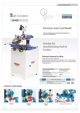 TCT Grinders Machine Manufacturer in Ahmedabad