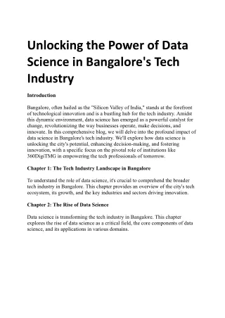 Unlocking the Power of Data Science in Bangalore's Tech Industry.docx