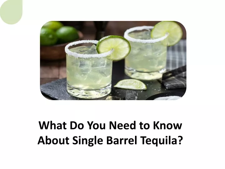what do you need to know about single barrel