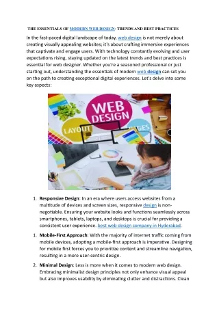 Best web design company in Hyderabad