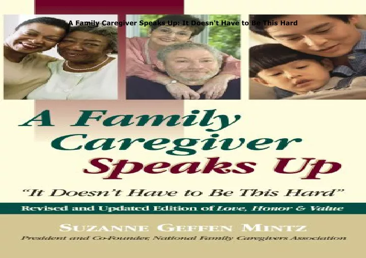 a family caregiver speaks up it doesn t have