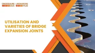 Utilisation and Varieties of Bridge Expansion Joints