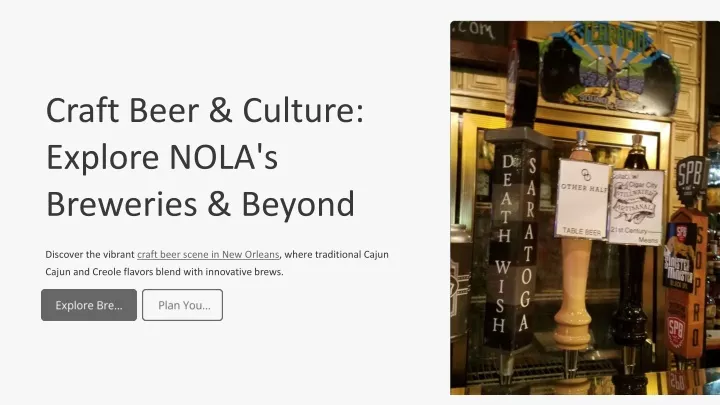 craft beer culture explore nola s breweries beyond