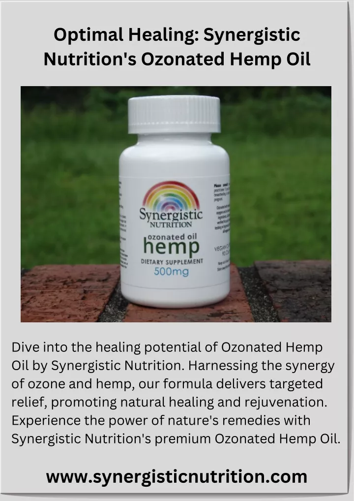 optimal healing synergistic nutrition s ozonated
