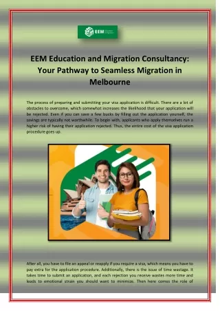 EEM Education and Migration Consultancy -Your Pathway to Seamless Migration in Melbourne