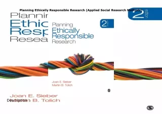 Download⚡️(PDF)❤️ Planning Ethically Responsible Research (Applied Social Research Methods