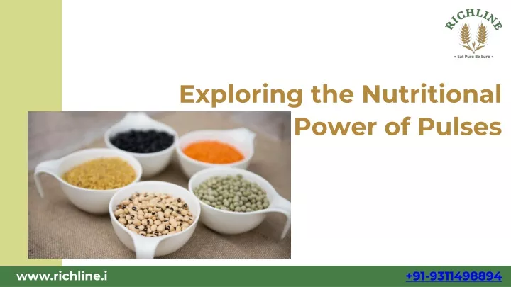 exploring the nutritional power of pulses