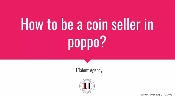how to be a coin seller in poppo