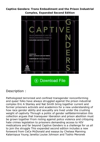 ❤️get (⚡️pdf⚡️) download Captive Genders: Trans Embodiment and the Prison Indu