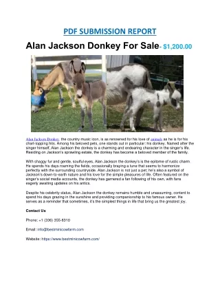 Buy Alan Jackson Donkey Online