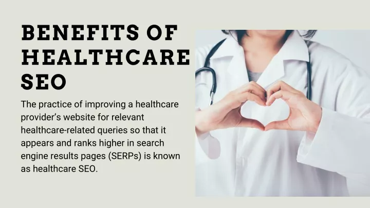 benefits of healthcare seo the practice