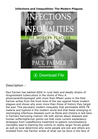 Download⚡ Infections and Inequalities: The Modern Plagues