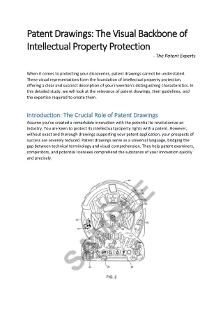Patent Drawings: The Visual Backbone of Intellectual Property Protection