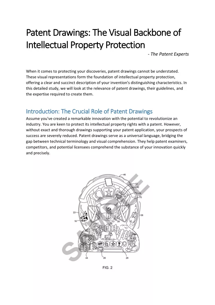 patent drawings the visual backbone of patent