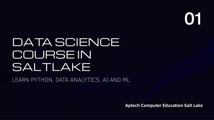 data science course in saltlake