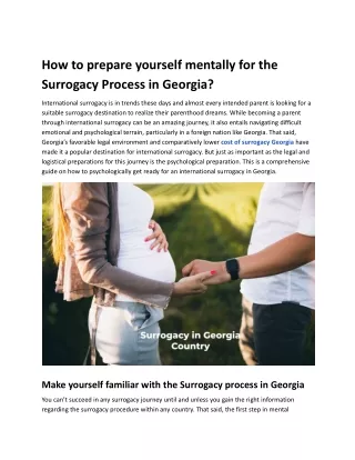 How to prepare yourself mentally for the Surrogacy Process in Georgia_.docx