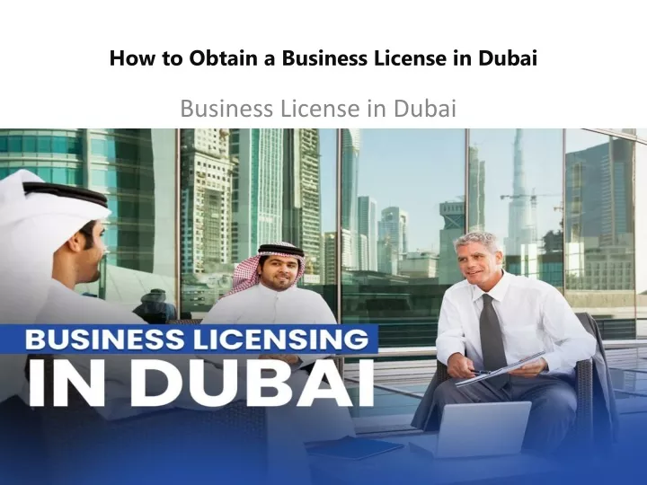 how to obtain a business license in dubai