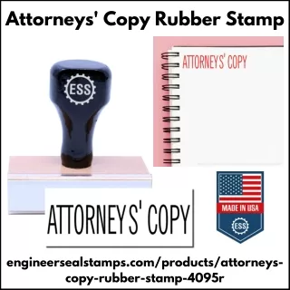 Attorneys' Copy Rubber Stamp