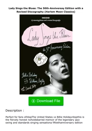 ❤️get (⚡️pdf⚡️) download Lady Sings the Blues: The 50th-Anniversay Edition wit
