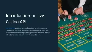 Elevate Your Online Casino Experience with Live Casino Software Solutions