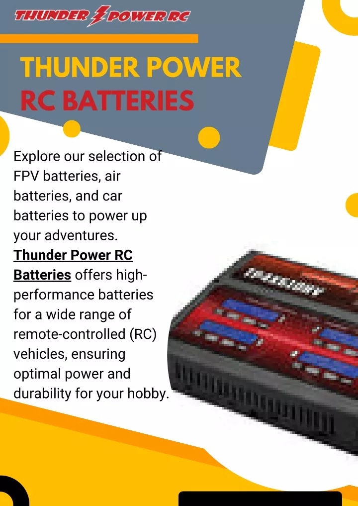 thunder power rc batteries