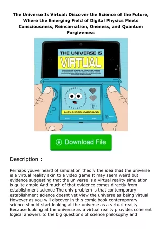 Download❤[READ]✔ The Universe Is Virtual: Discover the Science of the Future,