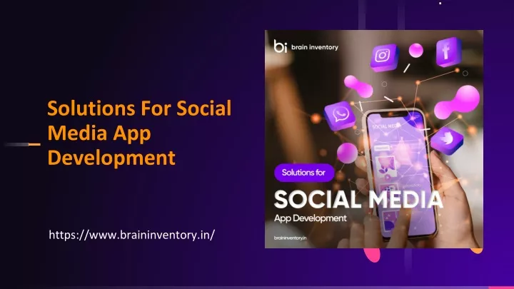 solutions for social media app development