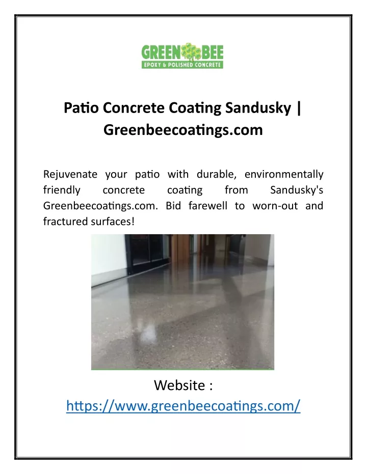 patio concrete coating sandusky greenbeecoatings