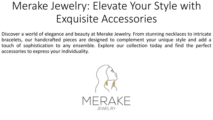 merake jewelry elevate your style with exquisite accessories